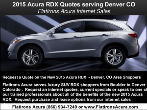 2015 Acura RDX Quotes serving Denver, Colorado - Flatirons