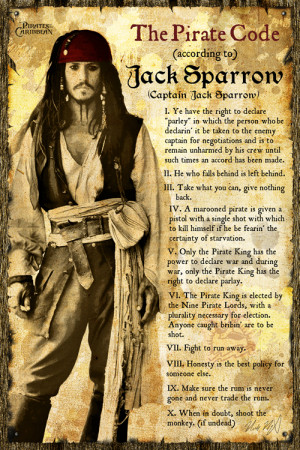 Captain Jack Sparrow Jack Sparrow's Pirate Code