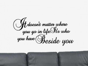 It Doesn't Matter... Positive Motivational Vinyl Wall Art Decal ...