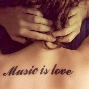 Music quotes tattoo for nice girl