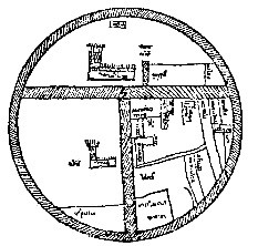 maps from 12th cen. Sallust MS from Zacharias’ Orbis breviarium ...
