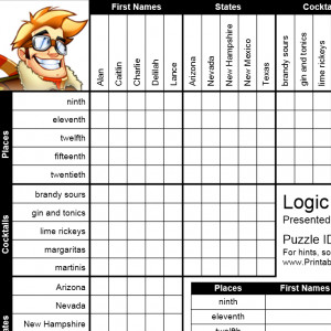 Printable Logic Puzzles