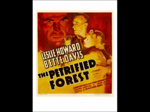 The Petrified Forest Humphrey Bogart Leslie Howard Bette Davis on ...