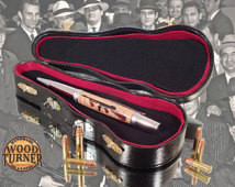 Tommy Gun Wooden Inlay on Manhattan Twist Pen 0093 ...