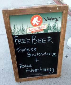 Funny pub signs