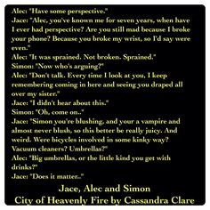 Jace Lightwood, Alec Lightwood, and Simon Lewis (City of Heavenly Fire ...