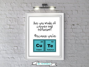 printable wall funny decor art quote science chemistry joke on etsy $ ...