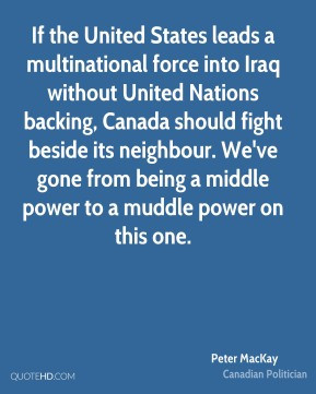 the United States leads a multinational force into Iraq without United ...