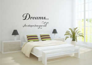 ... whispers from your soul – wall art sticker decorative quote 3 sizes
