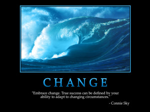 Motivational wallpaper on Change : Embrace change true Success