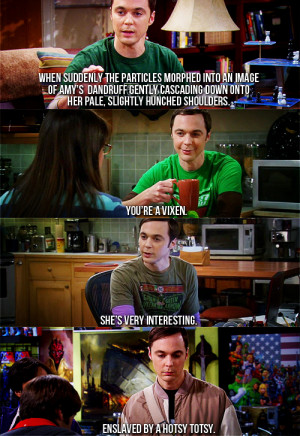 Sheldon And Amy Quotes Sheldon on amy.