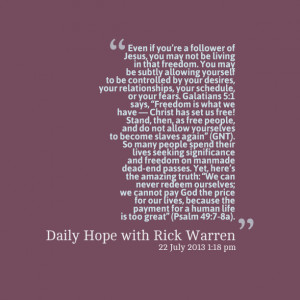 Quotes Picture: even if you’re a follower of jesus, you may not be ...