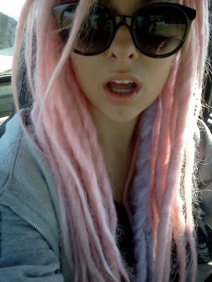 aw pink glasses punk dreads metal pastel goth pastel pink pastel pink ...