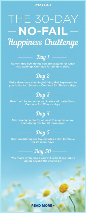 Take this challenge to get happy in just 30 days — guaranteed.