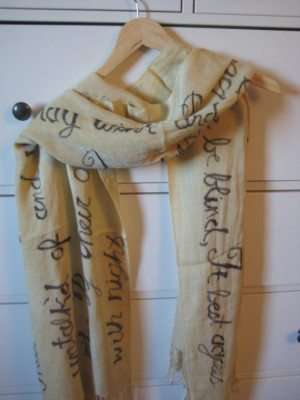 Shakespeare Quote Scarf