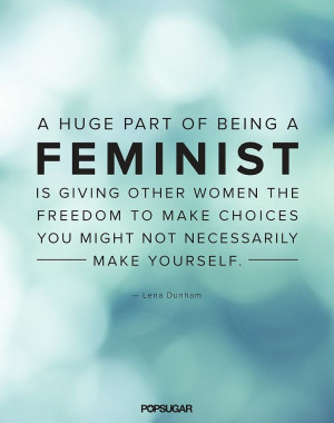 Lena Dunham feminist quote