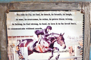 Why Do Horse I Ride Horses Quotes