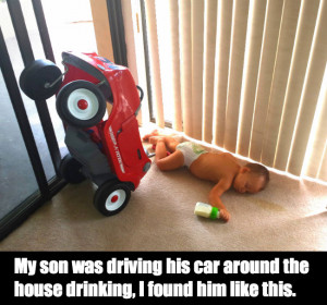 baby drunk driver