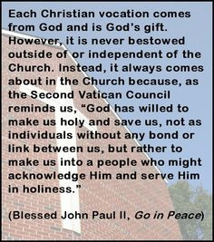 Christian Vocation, by Pope John Paul II. 