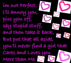 Know Im Not Perfect Quotes
