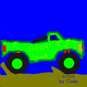 monster truck – Kid drawing 2