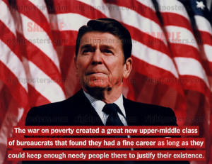 Reagan War On Poverty Poster