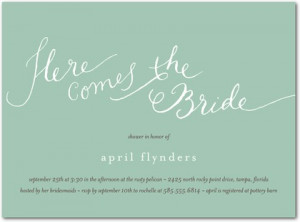 invitation from wedding paper divaswedding invitations bridal shower ...