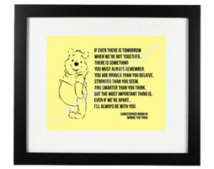 ... Christopher Robin (Winnie the Pooh) Quote Printable with Optional