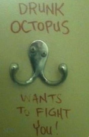 Drunk Octopus wants to fight you!