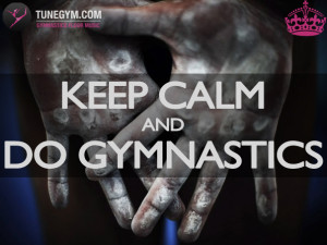Artistic Gymnastics motivational poster @ Gymnastics Floor Music