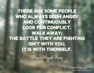People always look for conflict