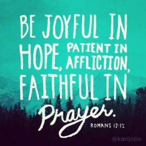 Be joyful!