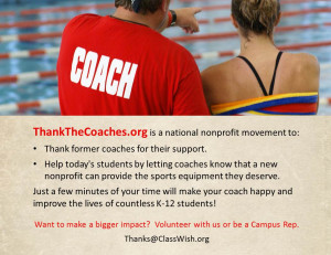 Spread the word about this campaign to help more coaches and students ...