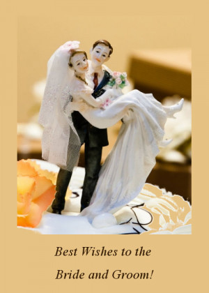 Image with best wishes for bride and groom