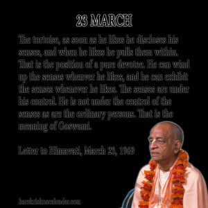 Srila Prabhupada Quotes For Month March 23