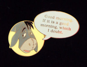 Eeyore-LE-100-Disney-Auctions-Film-Quote-Pin-rare-HTF-Pooh-and-Friends