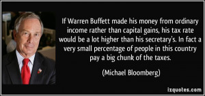 ... in this country pay a big chunk of the taxes. - Michael Bloomberg