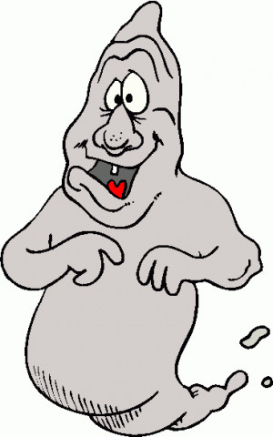 ... silly ghost; click for a bigger hilarious ghost clipart like this