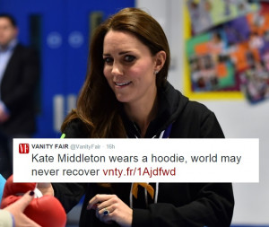 Kate Middleton Hoodie Quote