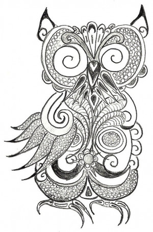 Art Owl Drawing Quotes Pencil Abstract picture