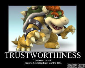 Trustworthiness demotivational poster