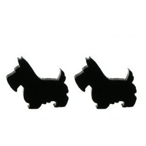Scottie Dog Earring Studs Quirky Earrings Kitsch Jewellery