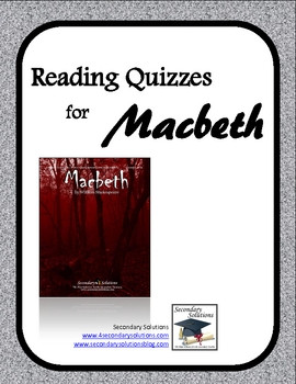 Take the Quiz. How does Lady Macbeth explain Macbeth's strange ...
