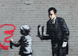 Banksy “Ghetto 4 Life” in South Bronx