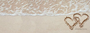 Quotes 2 Hearts Drawn In The Sand Beach Facebook Timeline Cover Banner ...