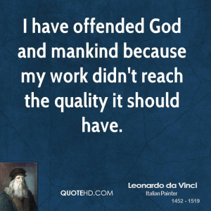 Leonardo da Vinci Work Quotes