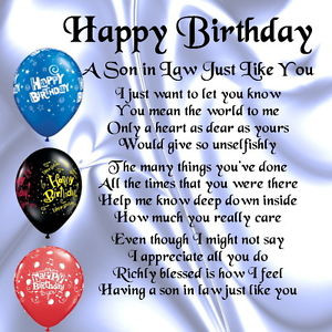 Personalised-Coaster-Son-in-Law-Poem-Happy-Birthday-Design-FREE-GIFT ...