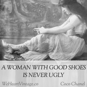 Quotes: Coco Chanel on shoes This photo is of Evelyn Nesbitt, known as ...