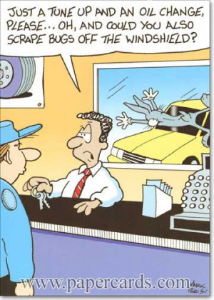 Oil Change Card Envelope Recycled Paper Greetings Funny Easter