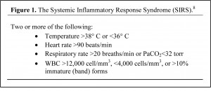 of the systemic inflammatory response syndrome sirs criteria